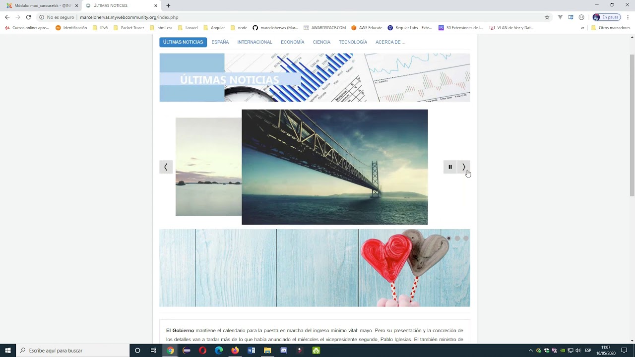 Joomla 3.9.16. Extension Carousel CK.