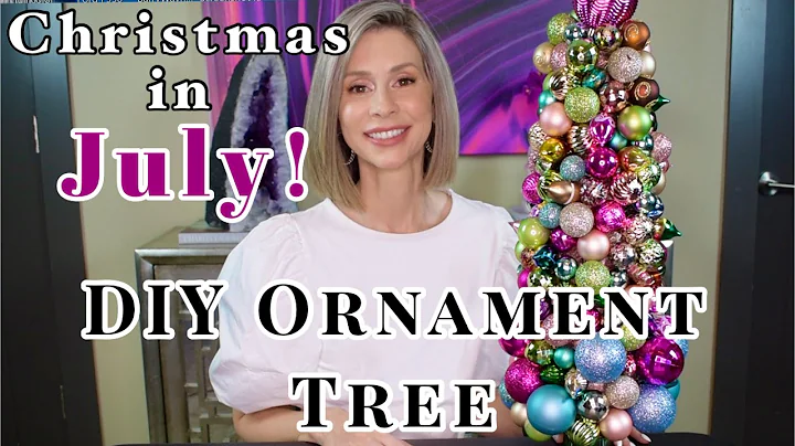 CHRISTMAS IN JULY | DIY Vintage Ornament Tabletop Christmas Tree Tutorial | #christmasinjuly