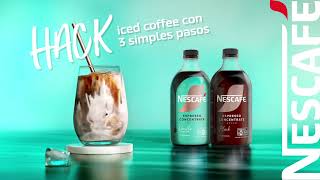 ✨ Tu iced coffee favorito en segundos ✨NESCAFÉ Espresso Concentrate: vierte, mezcla… ¡Hack it! 🧊🔥