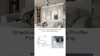 Ceiling shadow gap profile, design ideas. #renovation #interiordesign #transformyourhome