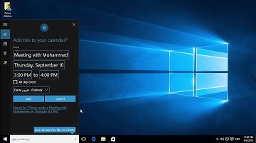 Cortana in Windows 10