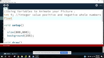 Processing Tutorial #11 - Intro to Variables
