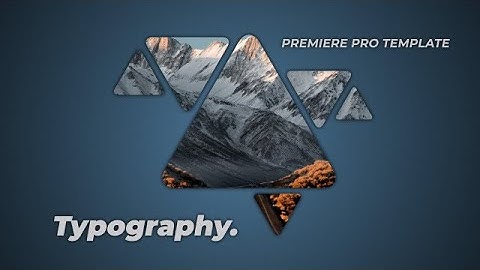 Typography Pack Premiere Pro Templates
