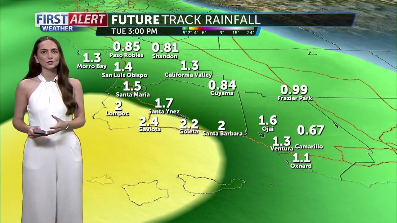 Below average temperatures and rain in the forecast - YouTube