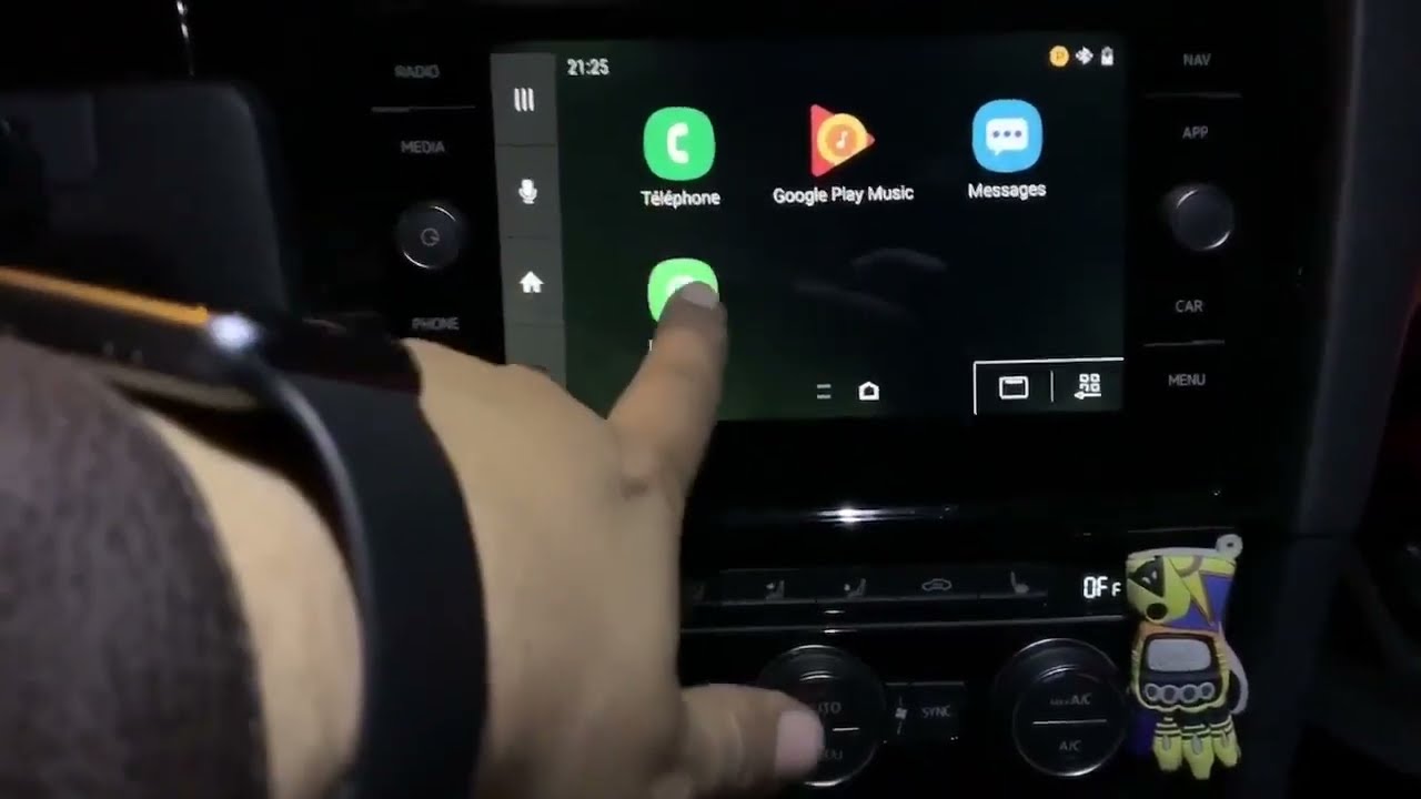 Autoradio connecté Android Auto et Apple CarPlay pour Volkswagen Golf