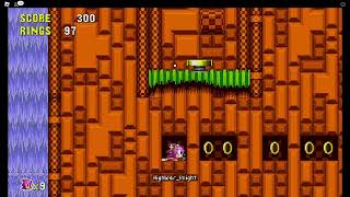 Classic Sonic Simulator Test Server V12 - New Oasis Shores Zone Act 2. (By: @ShadyGamey .)
