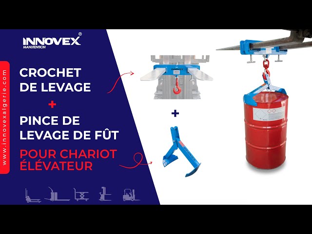 Restokki Chariot De Manutention Avec Pince De Levage Pour Bois De Jardin - Crochet De Levage Bûches