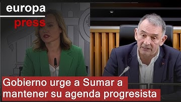 El Gobierno insta a Sumar a seguir su hoja de ruta progresista y estos piden una cumbre urgente