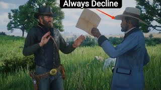 This Is Why You Should Always Decline Maximo - Rdr2