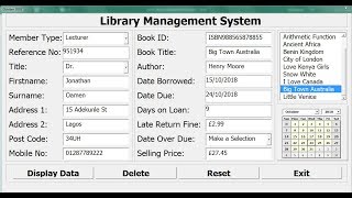 How to Create a Library Management System in Excel - Full Tutorial