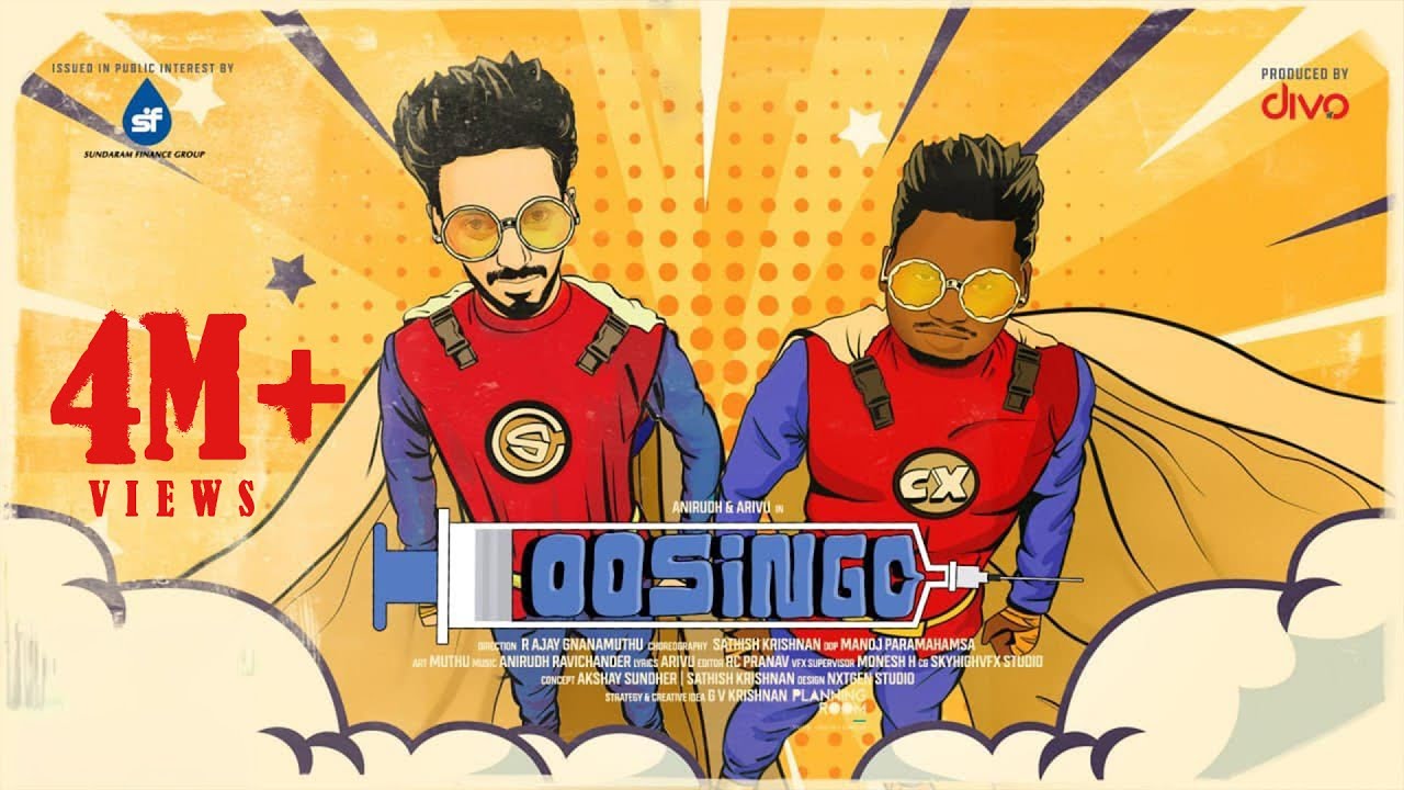 Watch Oosingo | Sundaram Finance Group| Anirudh Ravichander | Arivu | R Ajay Gnanamuthu | Sathish Krishnan on YouTube Watch Oosingo | Sundaram Finance Group| Anirudh Ravichander | Arivu | R Ajay Gnanamuthu | Sathish Krishnan on YouTube
