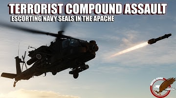 Attacking a terrorist compound in the Apache | DCS AH-64D - Navy SEALs Escort | 4K 60 FPS VR