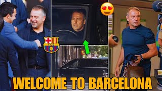 🔥 JUST IN✅ HANSI FLICK MEETS THE PLAYERS😍 HANSI FLICK TO BARCELONA😍 BARCELONA NEWS TODAY!
