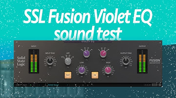 SSL Fusion Violet EQ plugin sound test