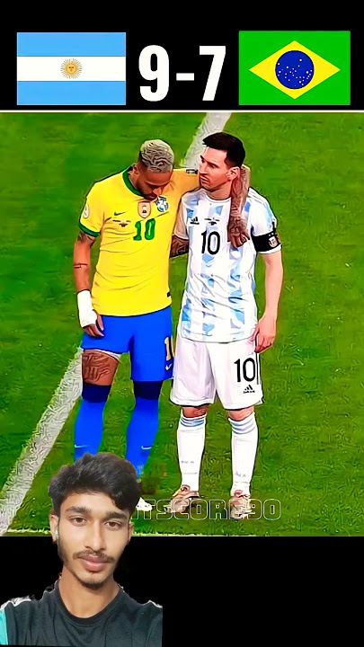 The day Messi destroyed Neymar | Argentina vs Brazil | Penalty short Drama #shorts #football