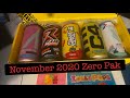 November 2020 Zero Pak | Tasting Them All