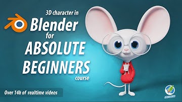 Absolute Beginners 3D character in Blender course promo