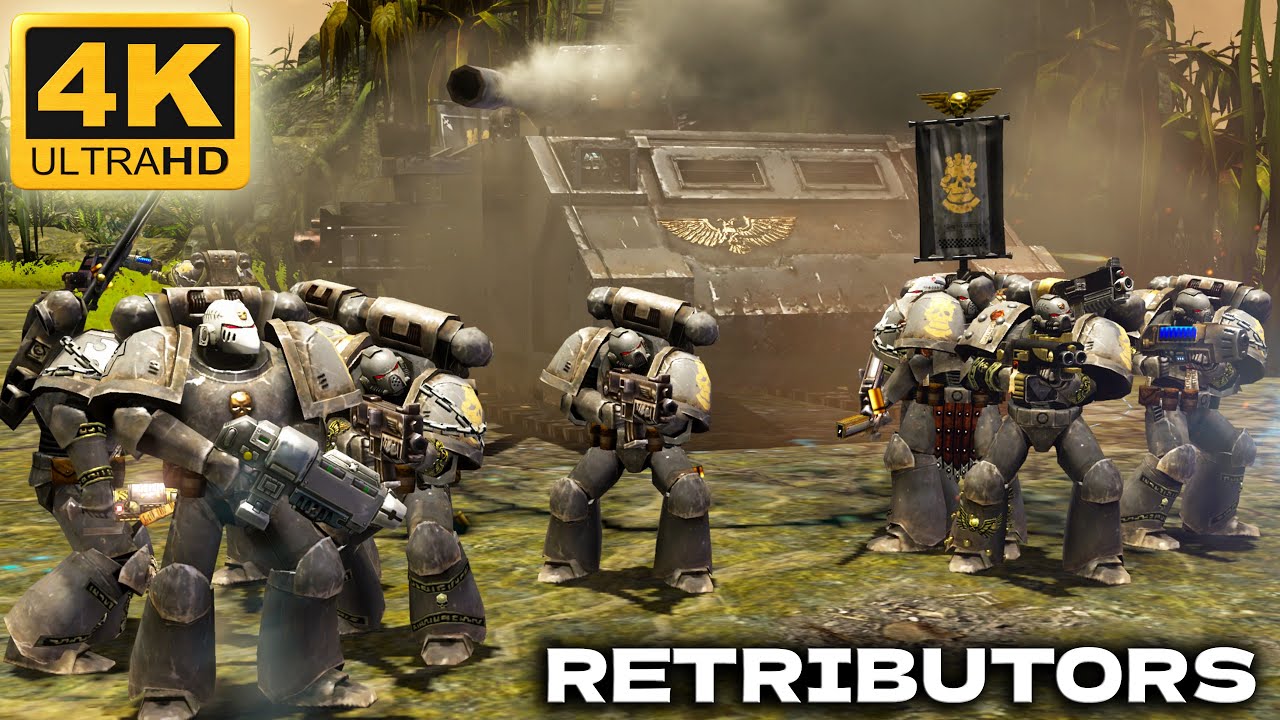 RETRIBUTORS (Astartes Series) vs Tyranids - Warhammer 40k: Dawn of War 2 - Codex Edition Mod (4K)