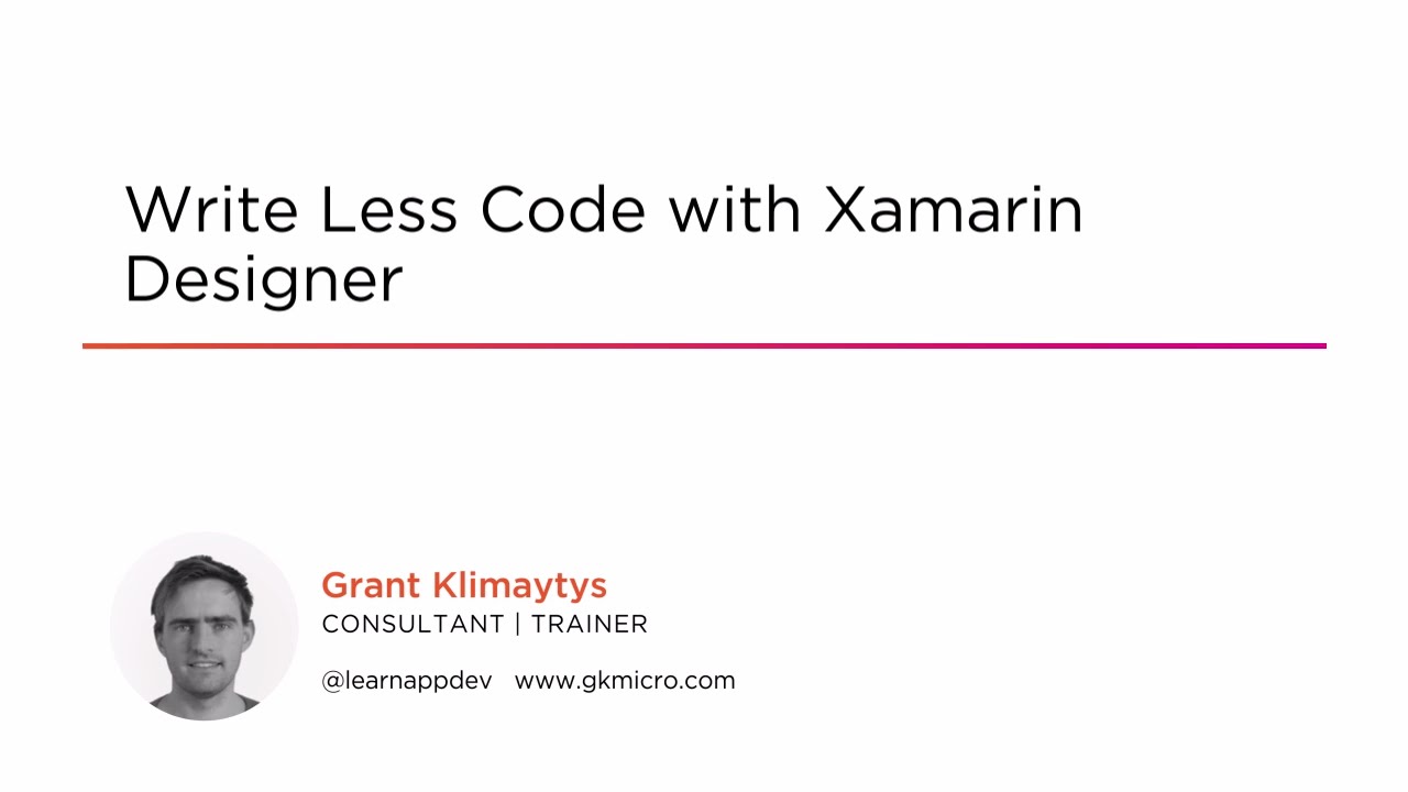 Course Preview: Write Less Code with Xamarin Designer - YouTube