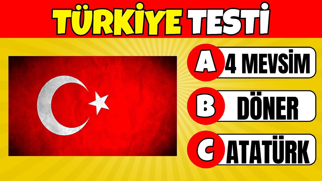 Türkiye’yi Ne Kadar Tanıyorsun❓ 🇹🇷 Türkiye Testi❗ Türkiye Bilgi Yarışması 🥳