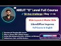 Day 17: Slide Layouts & Master Slide | LibreOffice Impress | 50-Day O Level Challenge