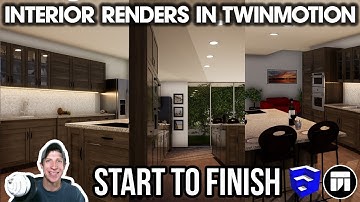 Creating an INTERIOR RENDERING in Twinmotion - Start to Finish Tutorial