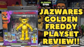 Jazwares Five Nights at Freddy's Golden Freddy office playset review!