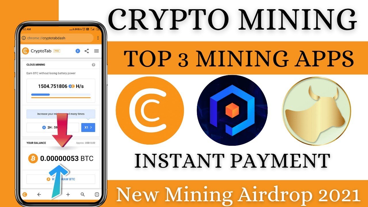 free crypto mining apps 2021