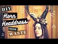 DIY horn headdress tutorial | Lammas celebration witchy floral headpiece