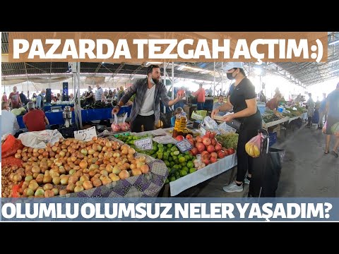 PAZARDA TEZGAH AÇMAK | HAYATIMDA BİR İLK DAHA | İZLENİMLERİM :) KÖY GÜNLÜĞÜ