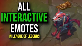 All INTERACTIVE Emotes in League of Legends