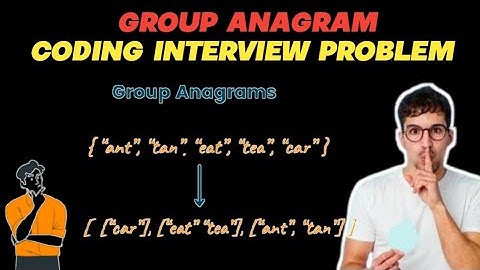 Find The Anagram | Group Anagram | Coding Interview Question #coding