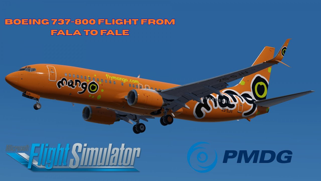 Lanseria (FALA) to Durban King Shaka (FALE) Cockpit view flight with a Boeing 737 800