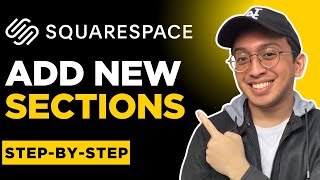 How to Create a New Section in Squarespace Website | Add New Sections