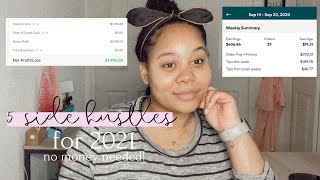 5 Side Hustle Ideas for 2021! - NO Money Needed