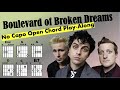 Boulevard of Broken Dreams (Green Day) EASY NO CAPO Play-Along