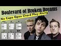 Boulevard Of Broken Dreams Green Day EASY NO CAPO Play Along Boulevard Of Broken Dreams Green Day EASY NO CAPO Play Along