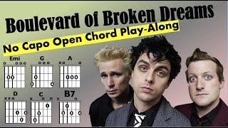 Boulevard of Broken Dreams (Green Day) EASY NO CAPO Play-Along