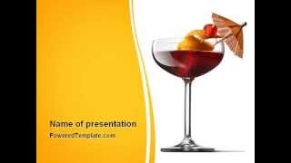 Margarita Cocktail PowerPoint Template by PoweredTemplate.com