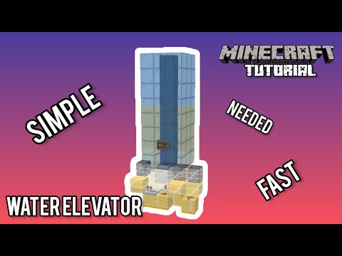 Water Elevator | Minecraft 1.21 Redstone Tutorial
