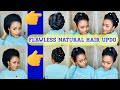 Elegant Folding Natural Hairstyle Tutorial | Easy Updo on 4C Natural Hair | No Extensions Needed