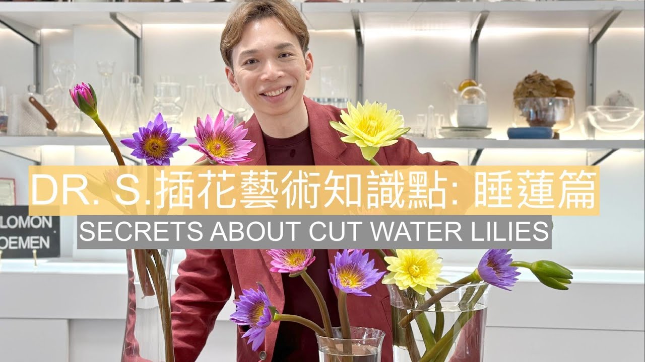 「為什麼你的睡蓮總是垂頭不開？因為少了這關鍵三步！」Dr. SOLOMON 插花藝術知識點-睡蓮篇 | How to keep and maintain cut water lilies