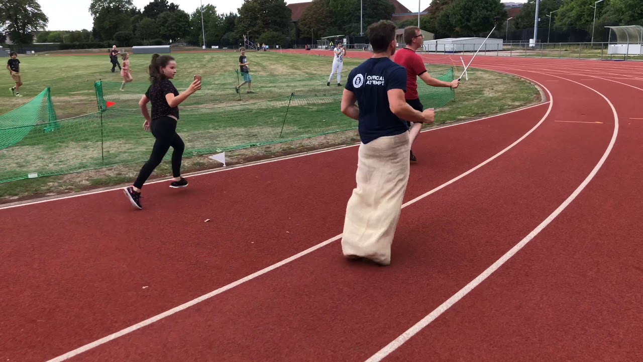 Fastest Sack Race 200m World Record Attempt YouTube