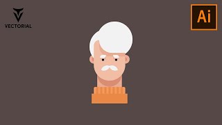 Flat CHARACTER DESIGN in Adobe illustrator  STEP BY STEP Drawing Tutorial for beginners