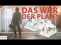 Gehen unsere Ausbau Pläne auf? Wir entfernen die Fliesen und den Estrich im Loft.