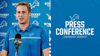 Jared Goff postgame media availability