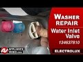 Electrolux Washer - Water Inlet Valve repair