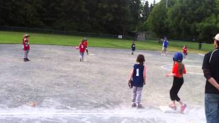 LuLu scores a double. Last game of the season June 10, 2014