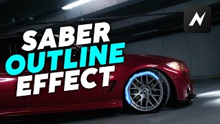 Animated Saber Outline Effect in Node Video