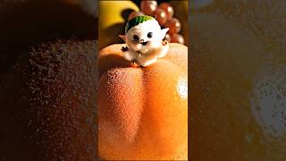 The Secret Life of Peaches 🍑 #OddlySatisfying #AIVideo #TinyWorld #CutenessOverload #FYP